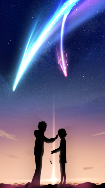 Your Name. Taki Tachibana Mitsuha Miyamizu Anime Phone Wallpaper