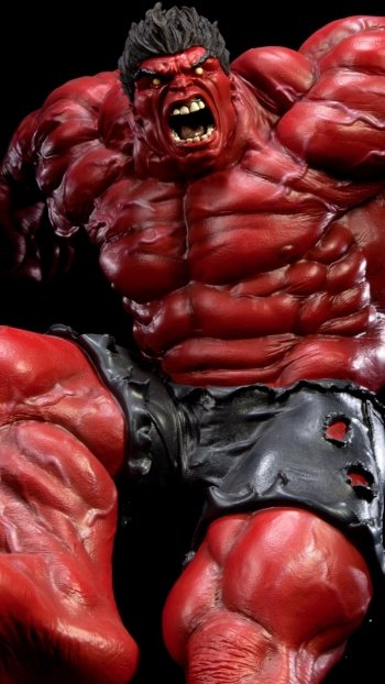 Comic Red Hulk Phone Wallpaper