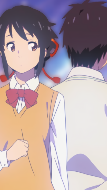Your Name. Taki Tachibana Mitsuha Miyamizu Anime Phone Wallpaper