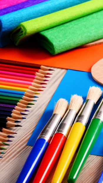 brush colorful pencil photography colors Phone Wallpaper