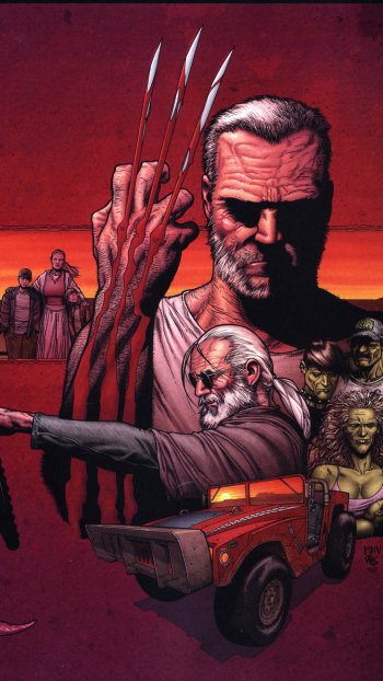 Comic Old Man Logan Phone Wallpaper