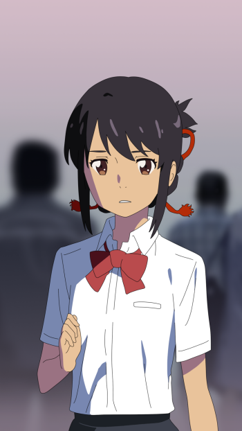 Taki Tachibana Mitsuha Miyamizu Anime Your Name. Phone Wallpaper