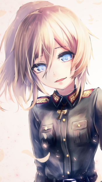 Valentine's Day Tanya Degurechaff Anime The Saga of Tanya the Evil Phone Wallpaper