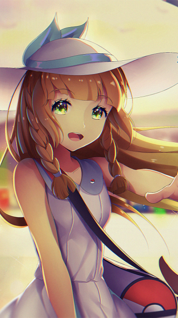 Lillie (Pokemon) video game Pokémon: Sun and Moon Phone Wallpaper