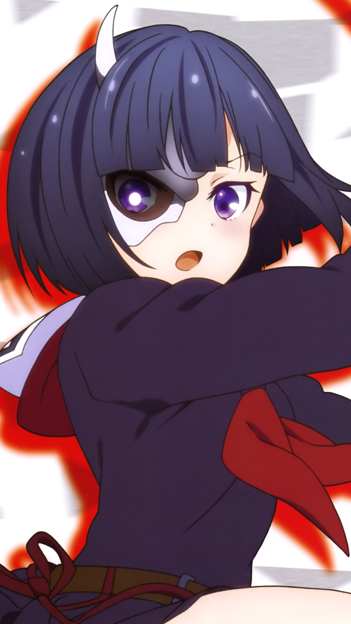 Anime Armed Girl's Machiavellism Phone Wallpaper