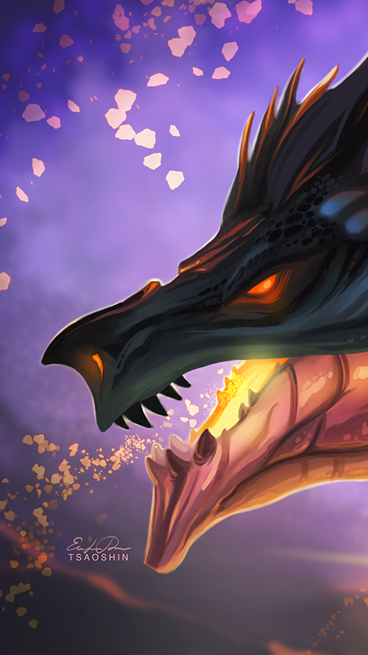 Fantasy Dragon Phone Wallpaper by Eric Proctor
