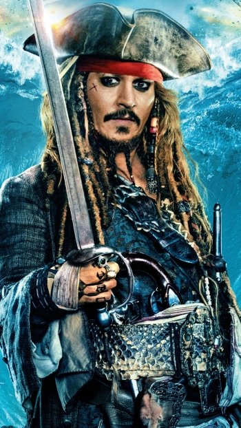 Jack Sparrow Johnny Depp movie Pirates Of The Caribbean: Dead Men Tell No Tales Phone Wallpaper