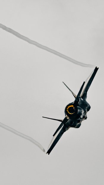 warplane aircraft jet fighter military Lockheed Martin F-35 Lightning II Phone Wallpaper