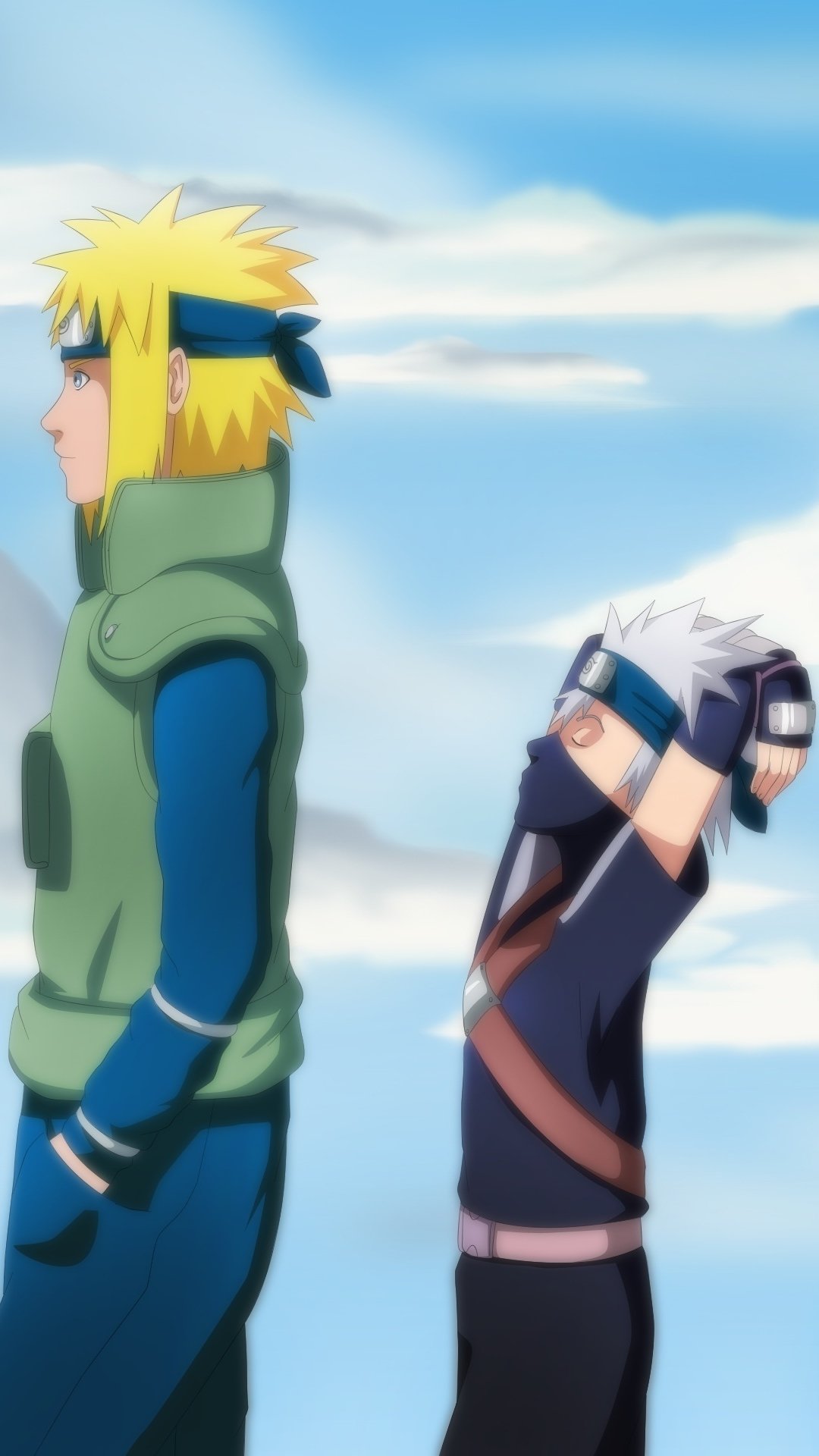 Download Obito Uchiha Kakashi Hatake Hokage (Naruto) Anime Naruto Phone Wallpaper