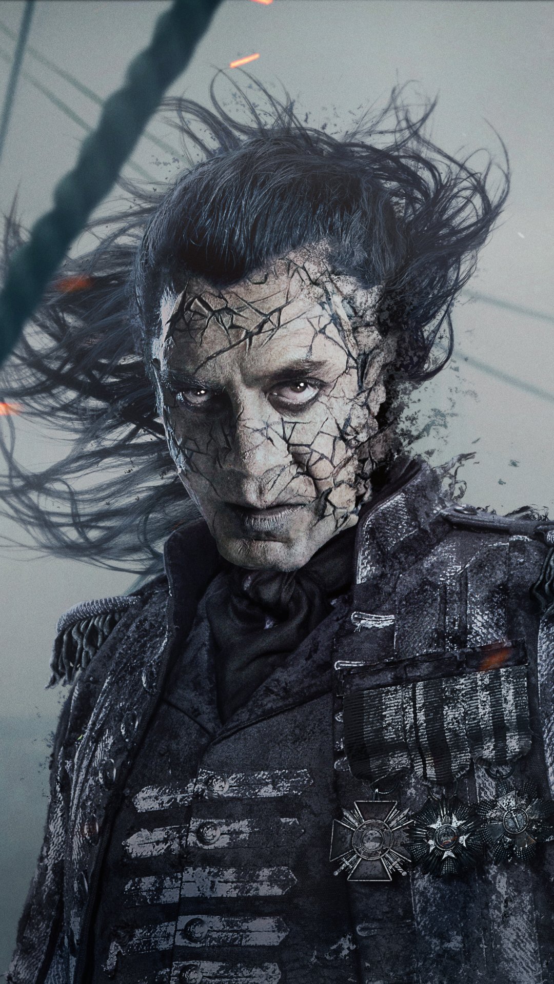Download Javier Bardem Captain Salazar Movie Pirates Of The Caribbean: Dead Men Tell No Tales Phone Wallpaper