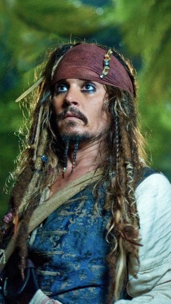 Johnny Depp Jack Sparrow movie Pirates of the Caribbean: On Stranger Tides Phone Wallpaper