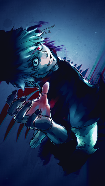 Ken Kaneki Anime Tokyo Ghoul Phone Wallpaper