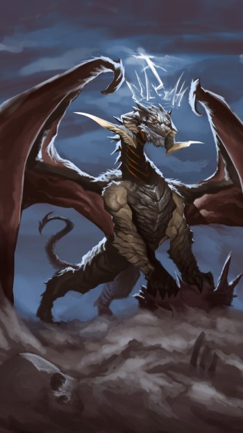 dark fantasy dragon Dark Fantasy Phone Wallpaper