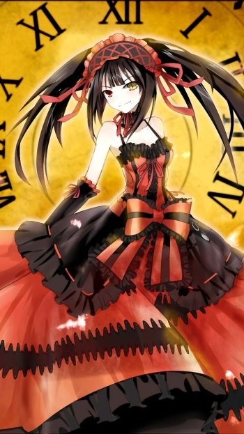 Kurumi Tokisaki Anime Date A Live Phone Wallpaper