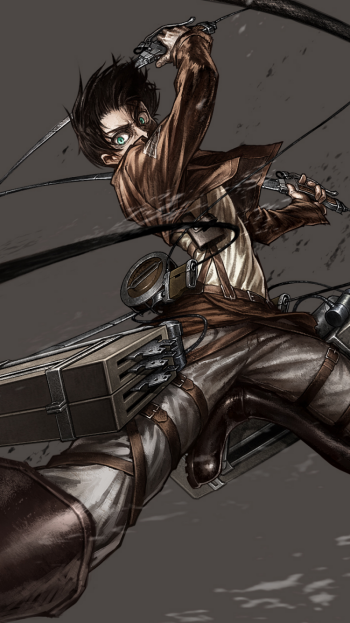 Attack on Titan Eren Yeager Anime Phone Wallpaper