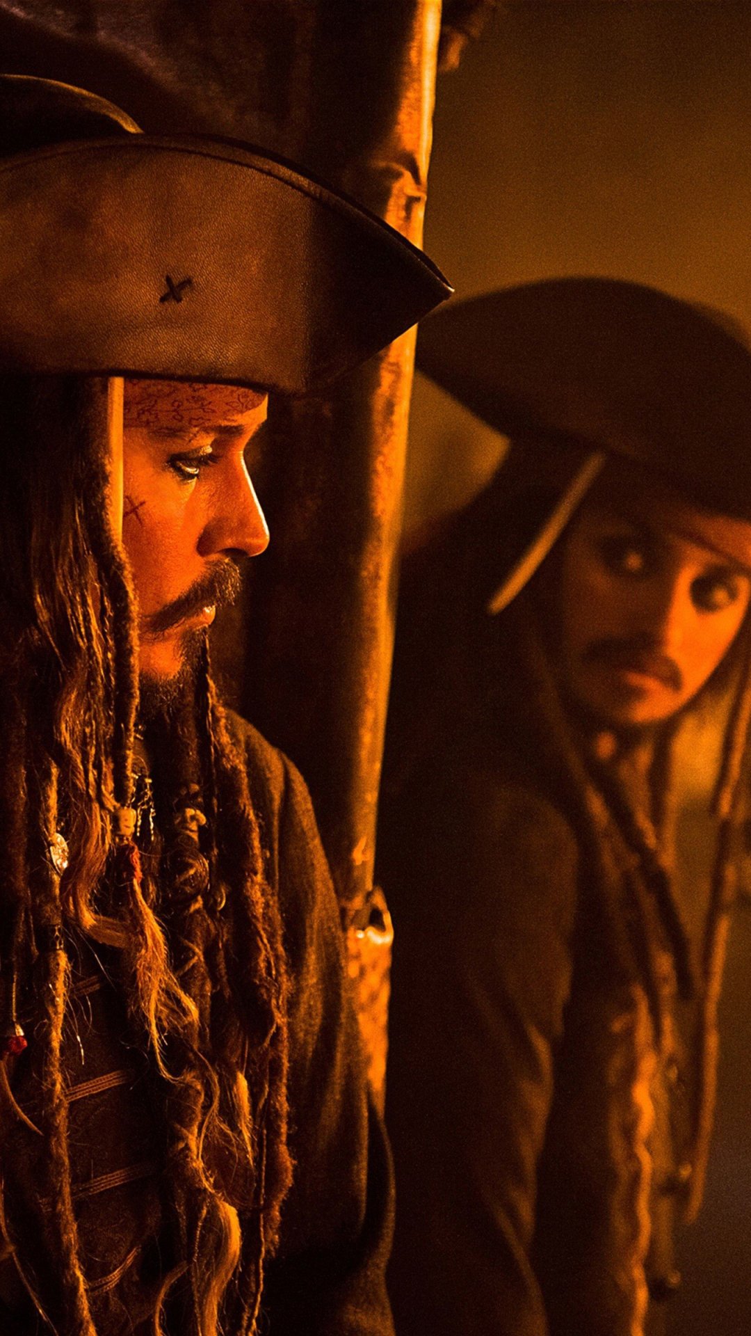 Download Penelope Cruz Angelica Teach Johnny Depp Jack Sparrow Movie Pirates Of The Caribbean: On Stranger Tides Phone Wallpaper