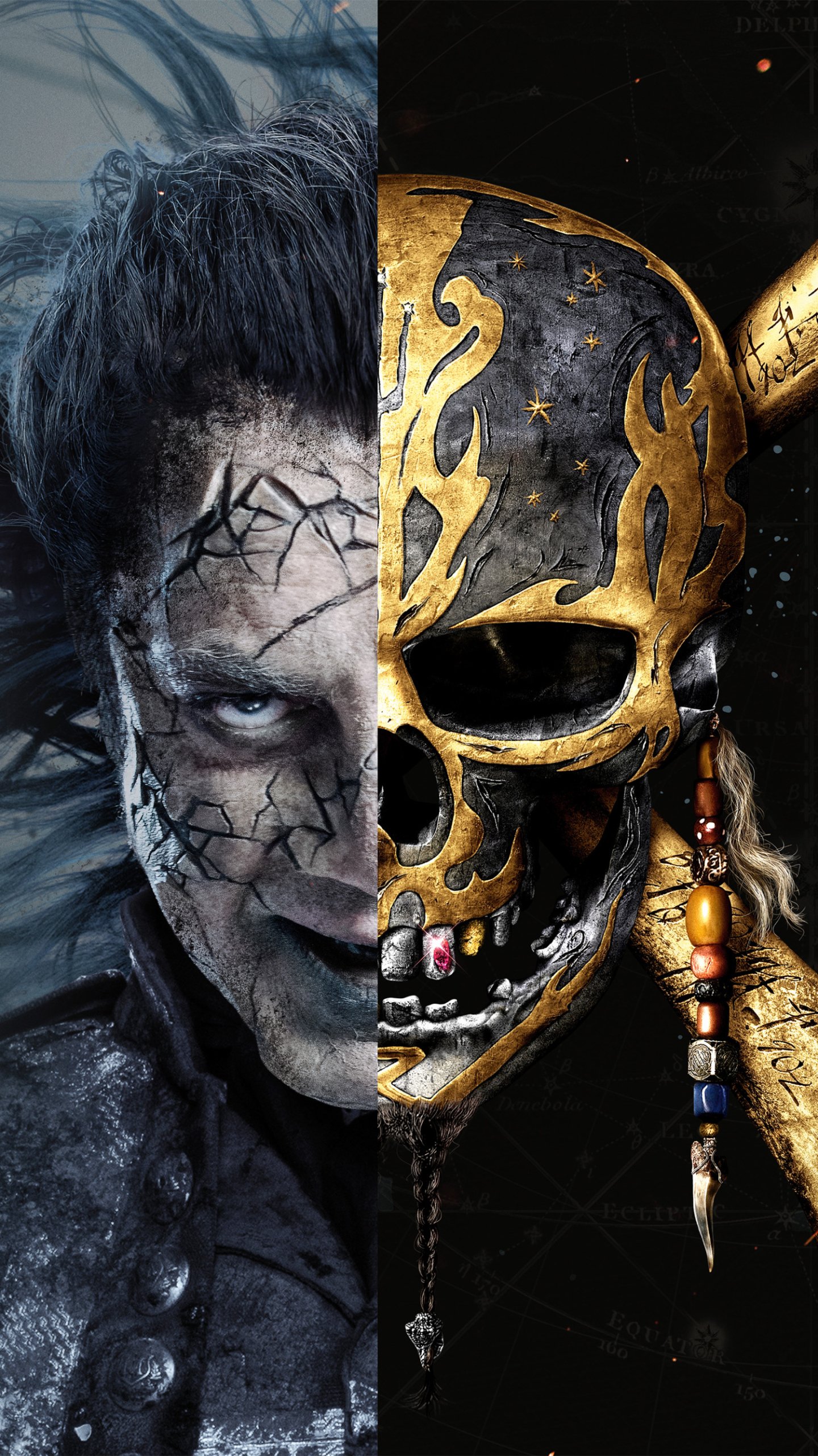 Download Captain Salazar Javier Bardem Movie Pirates Of The Caribbean: Dead Men Tell No Tales Phone Wallpaper