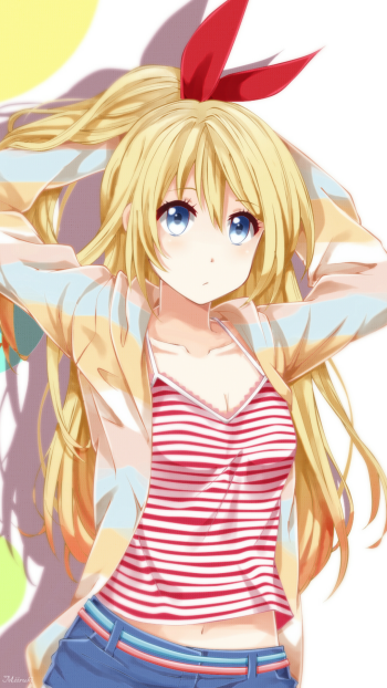 Chitoge Kirisaki Anime Nisekoi Phone Wallpaper