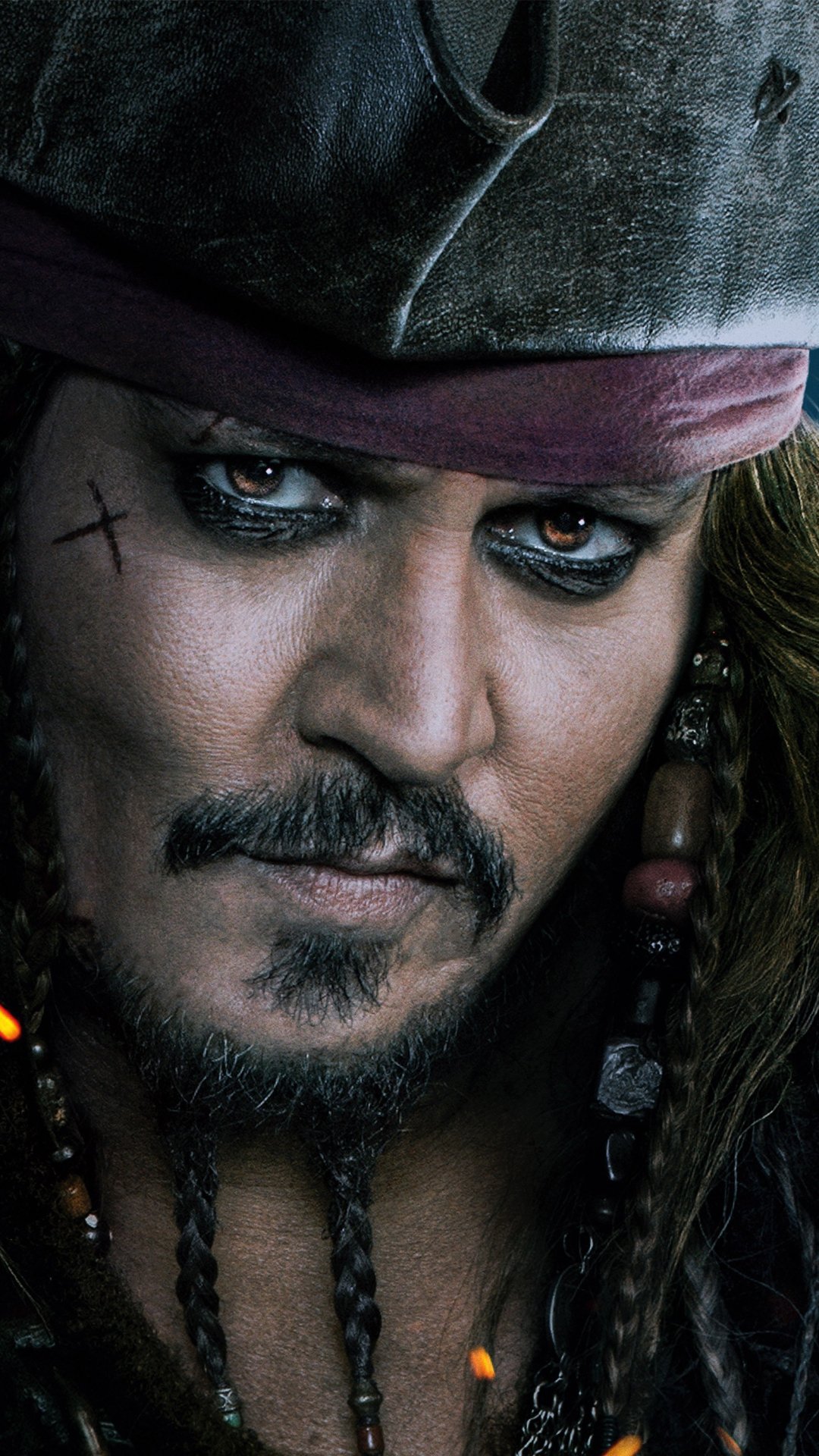 Download Jack Sparrow Johnny Depp Movie Pirates Of The Caribbean: Dead Men Tell No Tales Phone Wallpaper