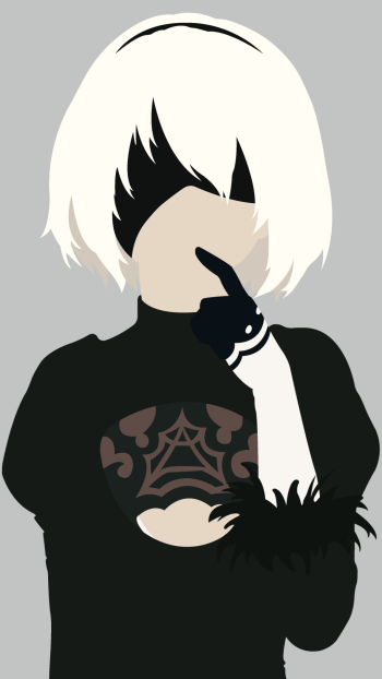 YoRHa No.2 Type B video game NieR: Automata Phone Wallpaper
