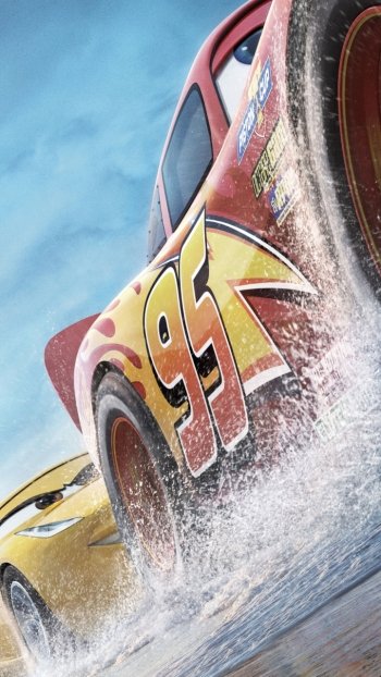 Cruz Ramirez Lightning McQueen movie Cars 3 Phone Wallpaper