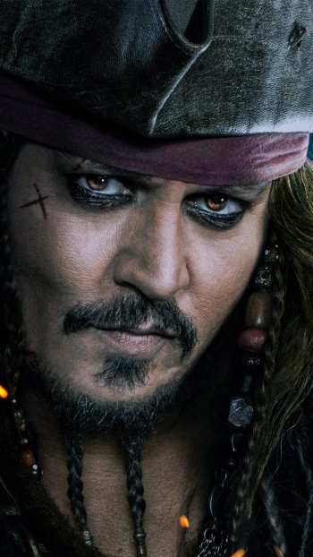 Jack Sparrow Johnny Depp movie Pirates Of The Caribbean: Dead Men Tell No Tales Phone Wallpaper