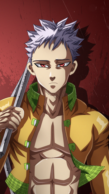 white hair red eyes Ban (The Seven Deadly Sins) Anime The Seven Deadly Sins Phone Wallpaper