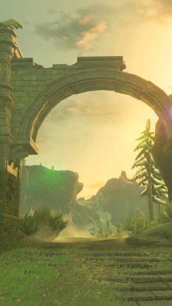 ruin video game The Legend of Zelda: Breath of the Wild Phone Wallpaper