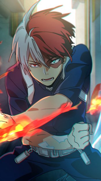 Shoto Todoroki Anime My Hero Academia Phone Wallpaper