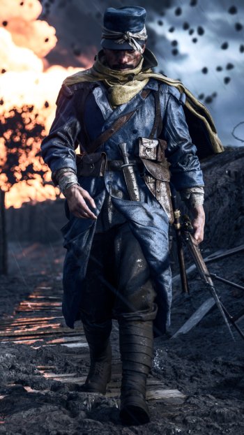 explosion soldier video game Battlefield 1 Phone Wallpaper