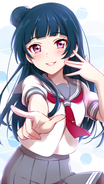Yoshiko Tsushima Anime Love Live! Sunshine!! Phone Wallpaper