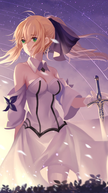 Saber Lily Saber (Fate Series) Anime Fate/Grand Order Phone Wallpaper