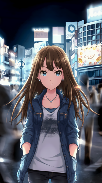 Rin Shibuya Anime THE iDOLM@STER: Cinderella Girls Starlight Stage Phone Wallpaper