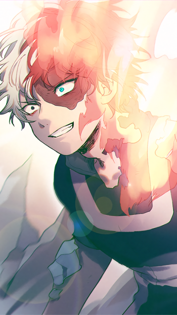 Shoto Todoroki Anime My Hero Academia Phone Wallpaper