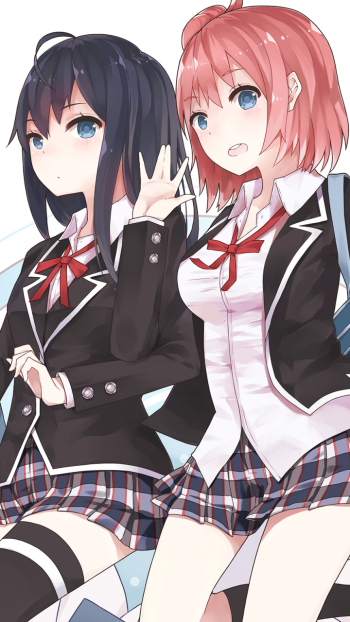 Yui Yuigahama Yukino Yukinoshita Anime My Teen Romantic Comedy SNAFU Phone Wallpaper