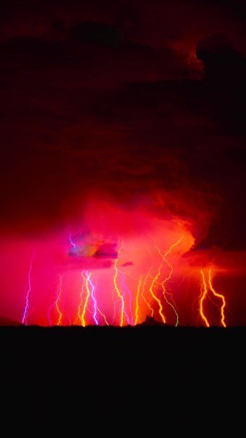 photography lightning Phone Wallpaper