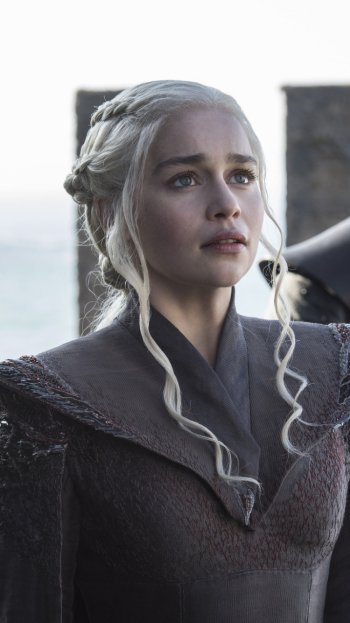 Jacob Anderson Grey Worm Emilia Clarke Daenerys Targaryen TV Show Game Of Thrones Phone Wallpaper