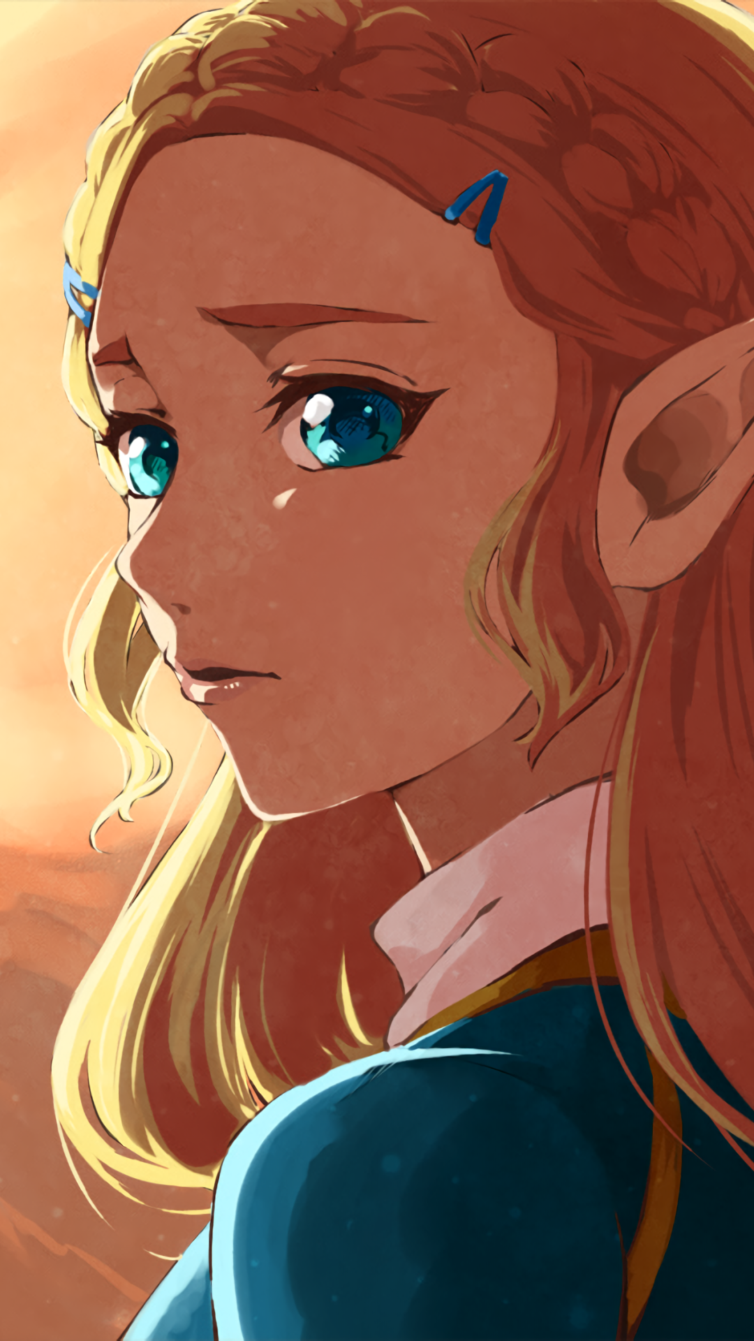 Download Aqua Eyes Blonde Pointed Ears Zelda Video Game The Legend Of ...