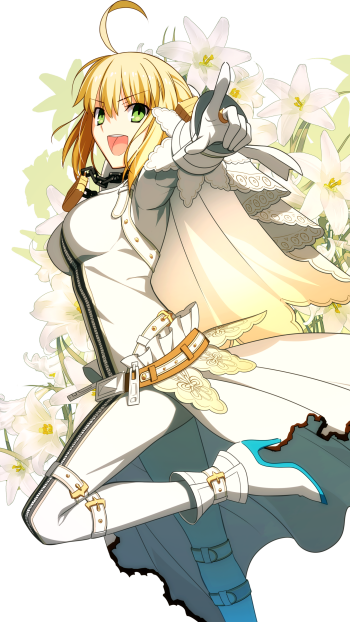 Saber (Fate Series) Anime Fate/extra Phone Wallpaper