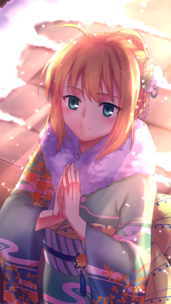 Saber (Fate Series) Anime Fate/Stay Night Phone Wallpaper