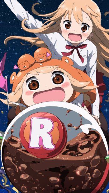 Sylphynford Tachibana Kirie Motoba Umaru Doma Taihei Doma Anime Himouto! Umaru-chan Phone Wallpaper