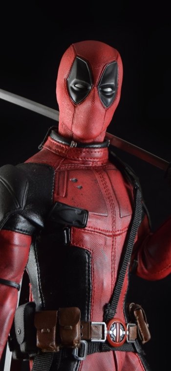 figurine katana Deadpool man made toy Phone Wallpaper