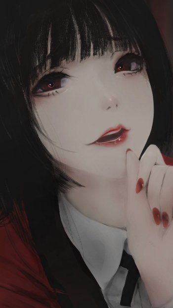 Yumeko Jabami Anime Kakegurui Phone Wallpaper