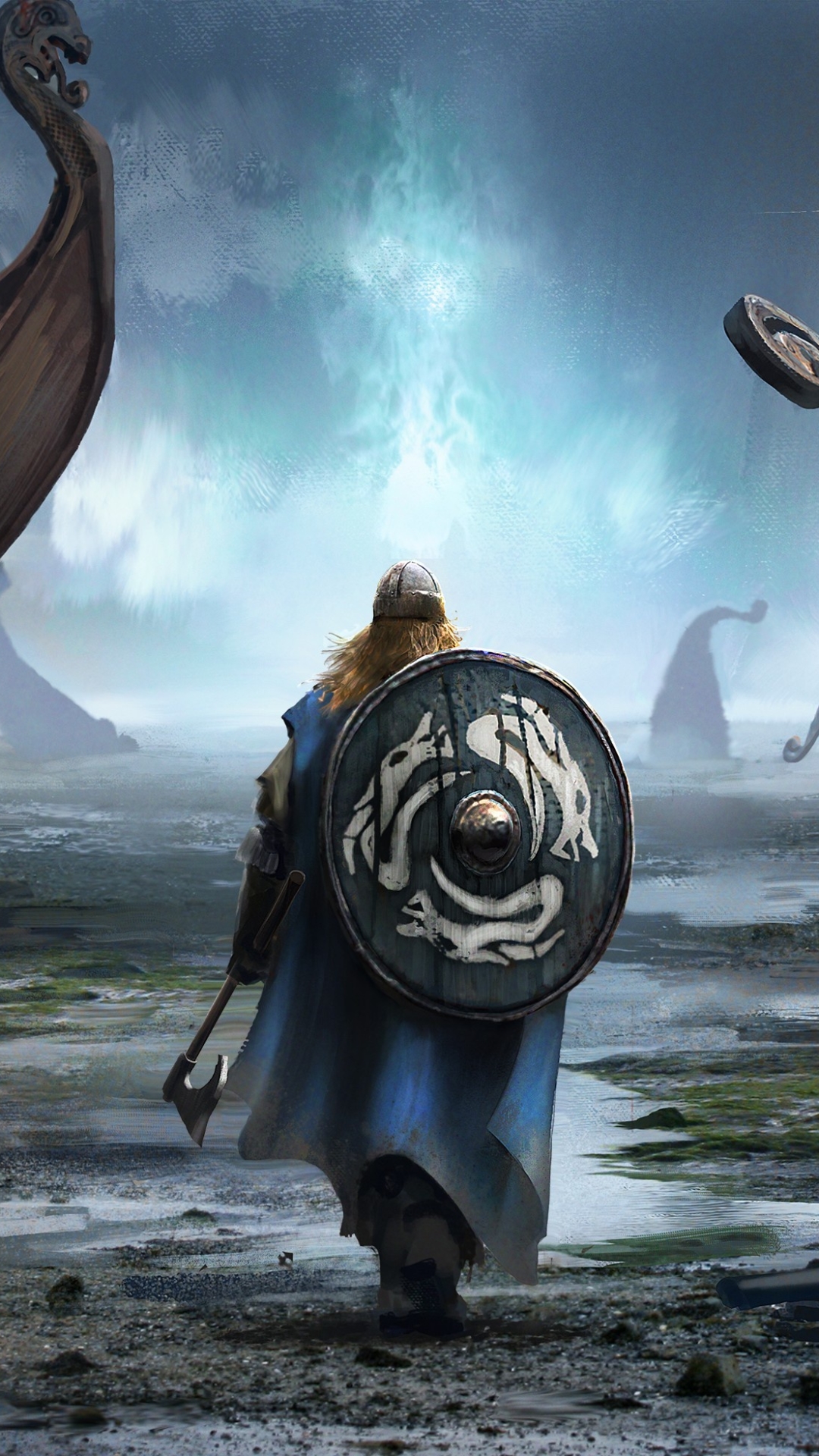 Fantasy Viking Phone Wallpaper by Conor Burke
