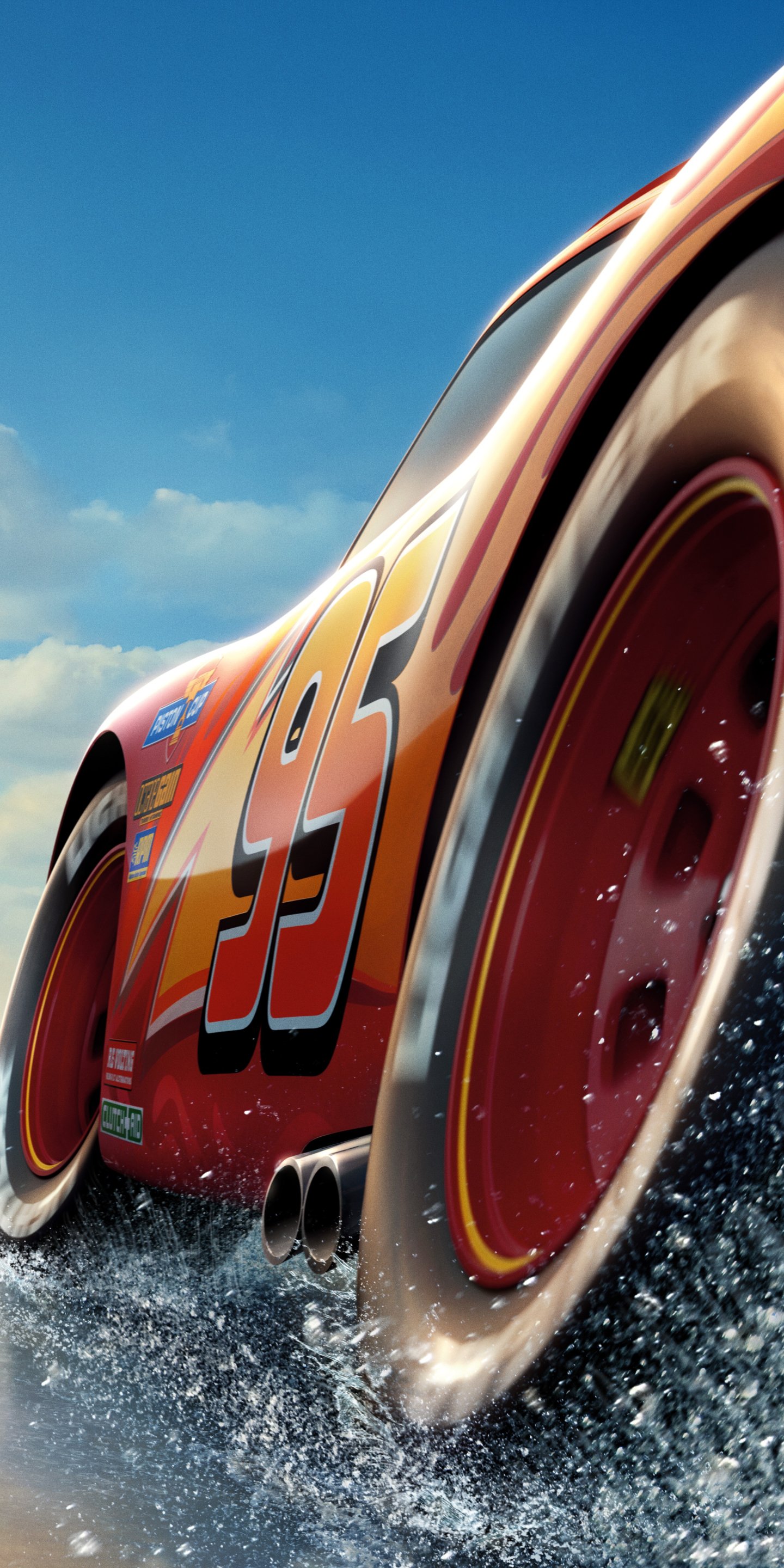 Download Pixar Lightning McQueen Movie Cars 3 Phone Wallpaper