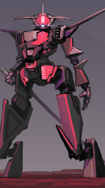 sword Sci Fi robot Phone Wallpaper