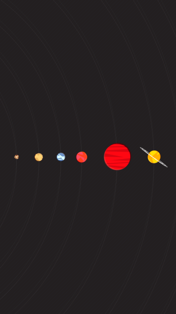 Sci Fi Solar System Phone Wallpaper