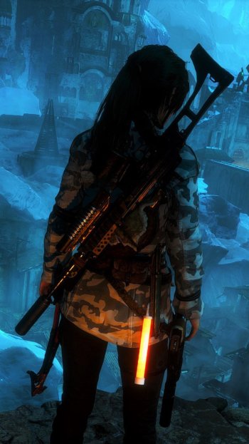 Lara Croft video game Rise of the Tomb Raider Phone Wallpaper
