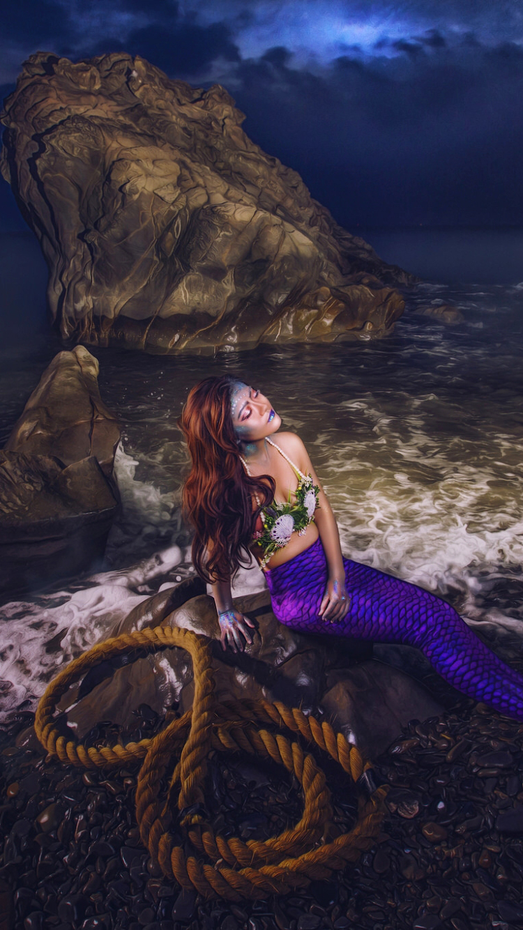 Fantasy Mermaid Phone Wallpaper
