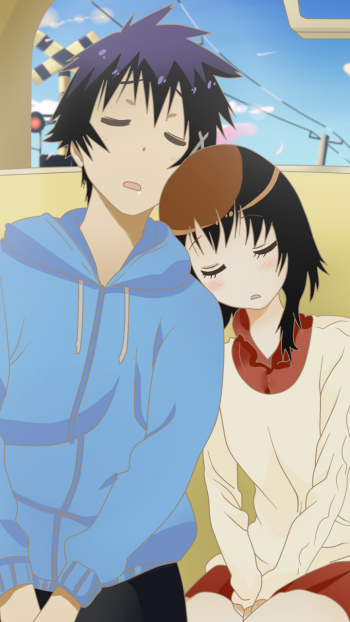 Raku Ichijō Kosaki Onodera Anime Nisekoi Phone Wallpaper